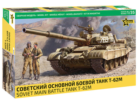 Soviet main battle tank T-62M (1/35)