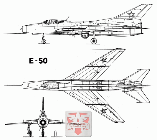 Ye-50 experimental interceptor with rocket engine