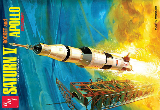 Saturn V Rocket and Apollo Spacecraft (1/200)