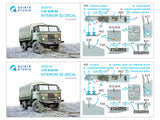 GAZ-66 3D-Printed & coloured Interior on decal paper (Zvezda)