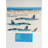 Decals Sukhoi Su-27 with Name, Ukrainian Air Forces, digital camouflage