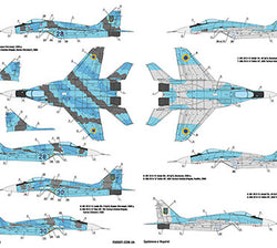 Decals Ukrainian Fulcrums: MiG-29 (9-13)