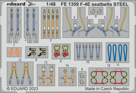 F-4E ζώνες ασφαλείας ΑΤΣΑΛΙ 1/48 (Meng)