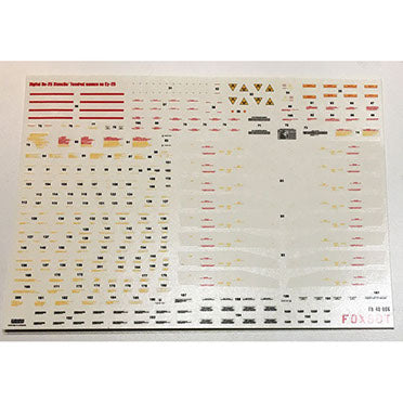 Decals Stencils for Digital Su-25 Ukrainian Air Forces