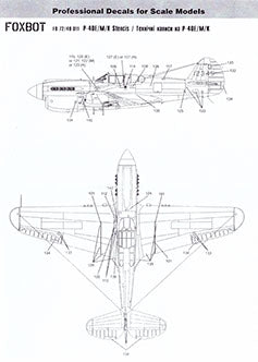 Decals Stencils for P-40E/M/K