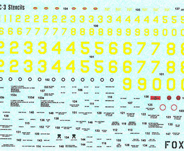 Decals Stencils for C-47/DC-3
