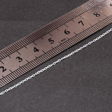 A chain with a rectangular link of 1x1.5 mm, 0.2mm thick, size S