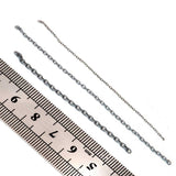 Chain with oval link 1x1.5 mm, 0.2mm thick, size S