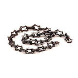 Chain with an angular link 2.5 x 3.7 mm, 0.5mm thick, size L