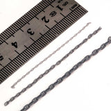 Anchor chain with buttresses with link 2 x 3.5mm, 0.5mm thick, size L