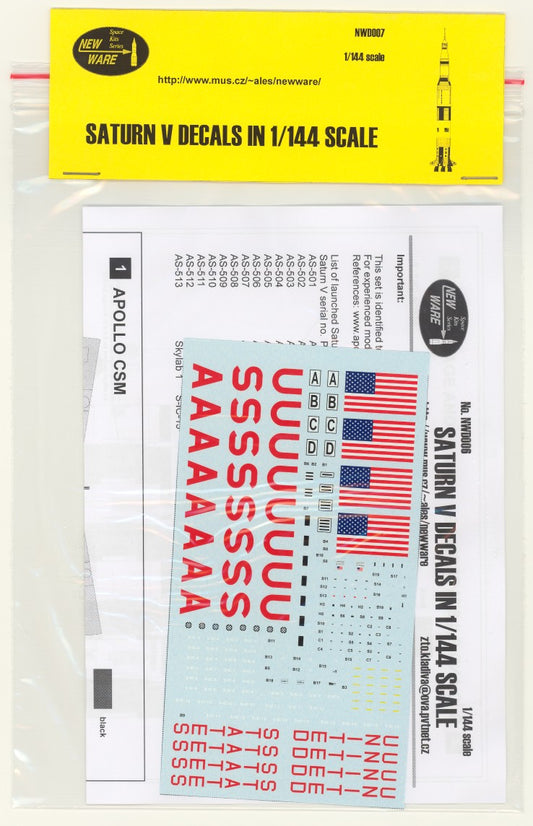 Saturn V decals (1/144)