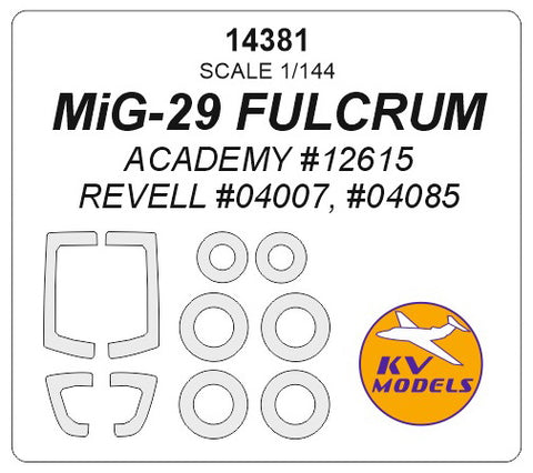 MiG-29 FULCRUM (ACADEMY)  + wheels masks