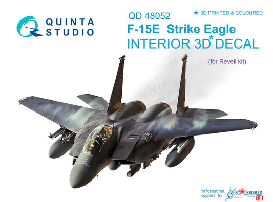F-15E 3D-Printed & coloured Interior on decal paper (for Revell kit)
