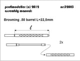 Browning barrel (L=22,5 mm) - 2 pcs