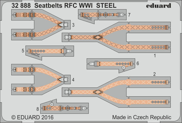 Seatbelts RFC WWI STEEL (1/32)
