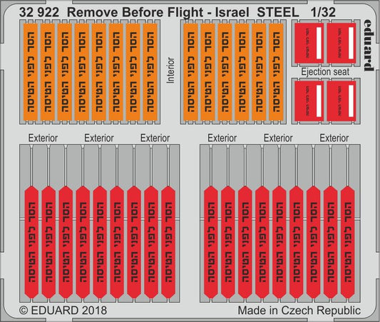 Remove Before Flight - Israel STEEL 1/32