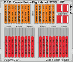 Remove Before Flight - Israel STEEL 1/32