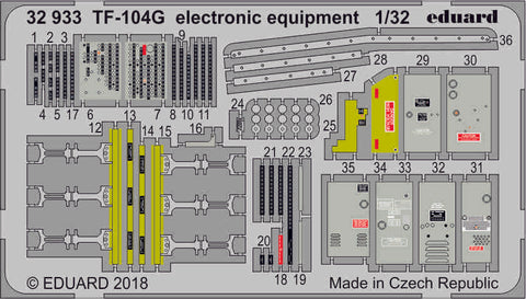 TF-104G electronic equipment 1/32 (Italeri)