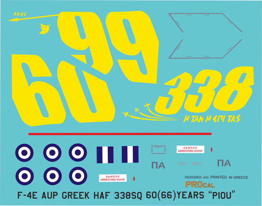 F-4E AUP 338SQ 60-66 YEARS PIOU