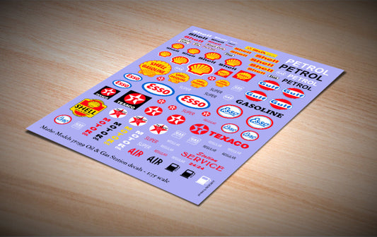 Oil & Gas Station decals