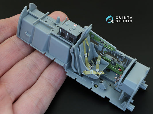 P-51D (Early) 3D-Printed & coloured Interior on decal paper (for Tamiya kit)