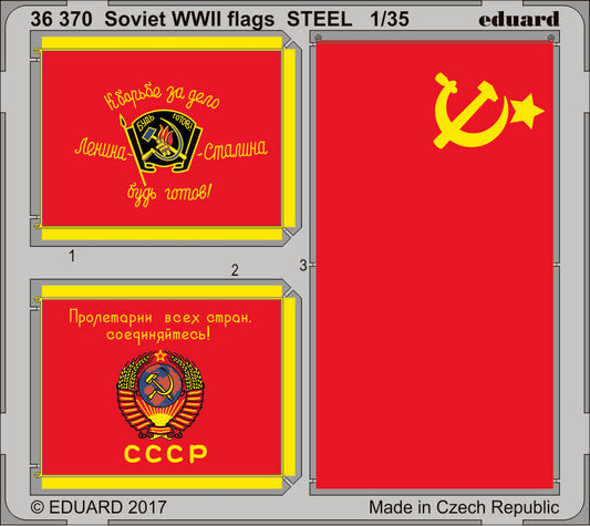 Soviet WWII flags STEEL 1/35