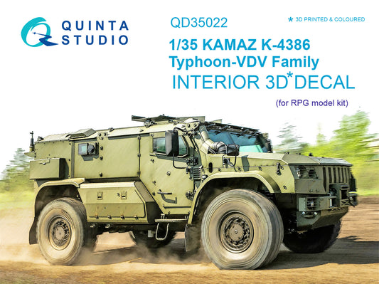KAMAZ K-4386 Typhoon VDV family Interior (for RPG-model kit)