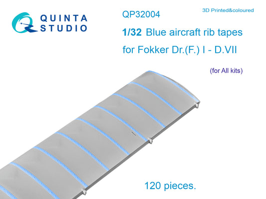 Blue rib tapes Fokker Dr. (F.)I-D.VII (for All kit)