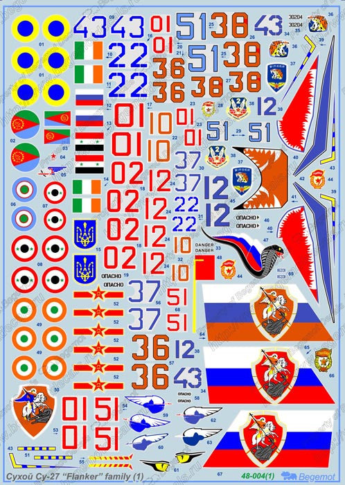Sukhoi Su-27 Marking - Part 1 - HOBBYColours
