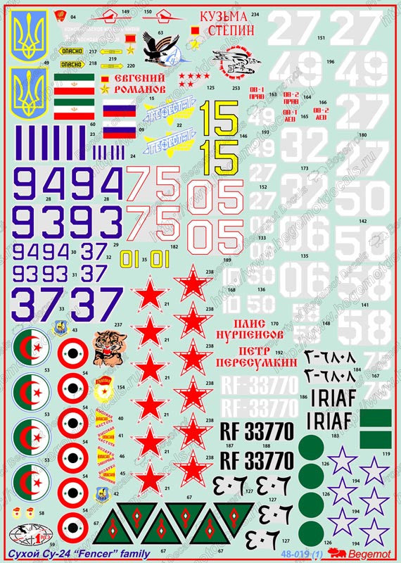 Sukhoi Su-24 Family Marking