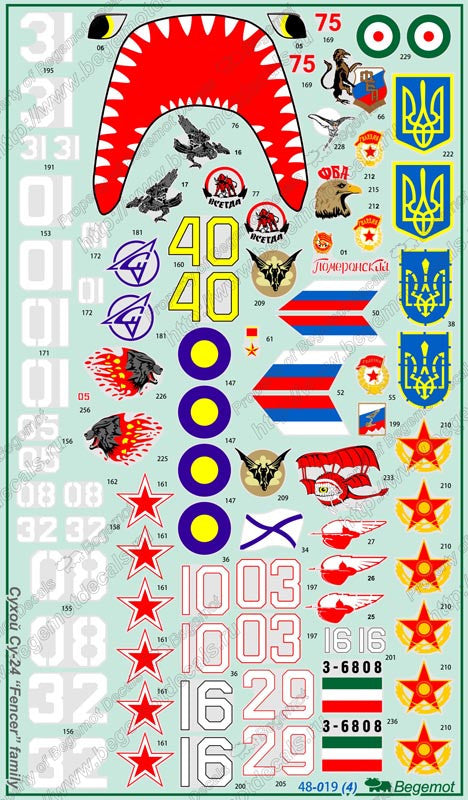 Sukhoi Su-24 Family Marking