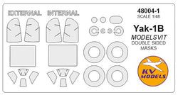 Yak-1B (double sided) + Wheels masks (ModelSvit)