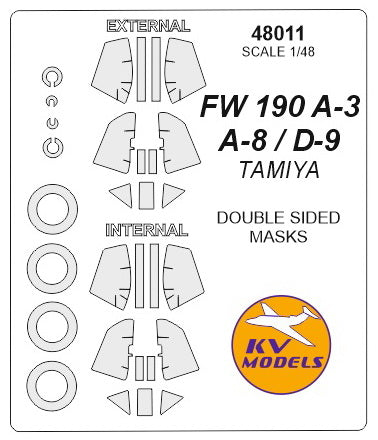 Fw 190 A-3 / A-8 / D-9  (double sided) + Wheels masks (Tamiya)