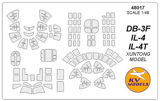 DB-3F / IL-4 / IL-4T + Wheels masks (Xuntong Model)