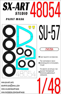Paint mask Su-57 (Zvezda) 1/48