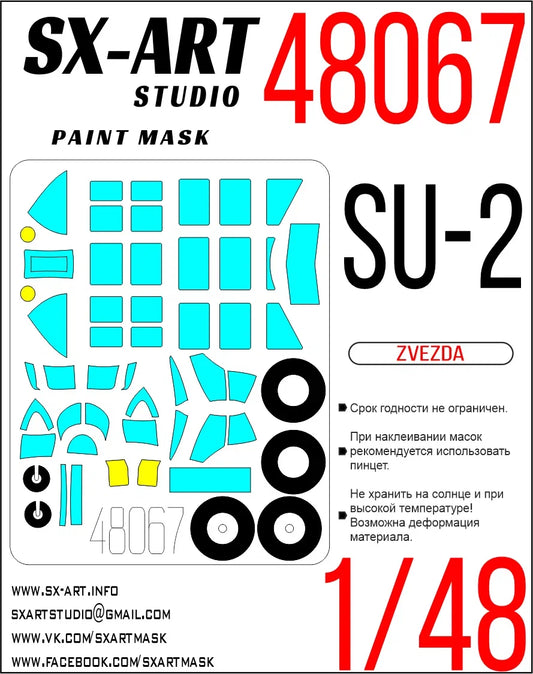 Paint mask Su-2 (Zvezda) 1/48