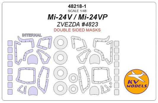 Mi-24V/VP (ZVEZDA) - (Double sided) + wheels masks