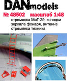 Mig-29 Stepladder, chocks, canopy mirrors, aerial