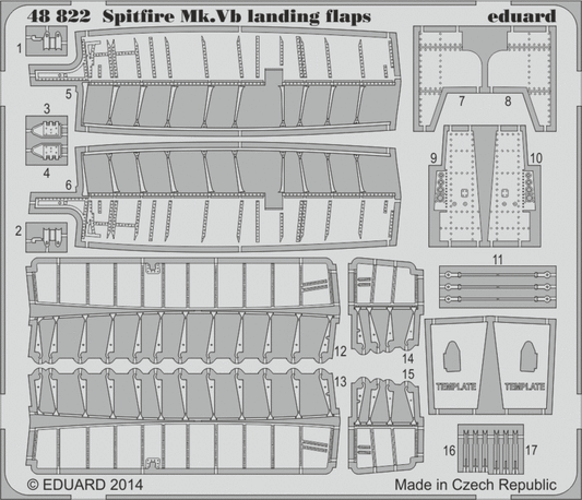 Spitfire Mk. V landing flaps 1/48 (for Airfix)