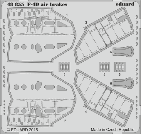 F-4D airbrakes 1/48 (for Academy)