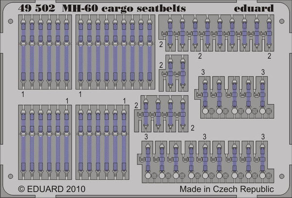 MH-60 cargo seatbelts 1/48 (Italeri)