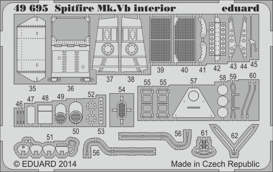 Spitfire Mk.Vb interior S.A.