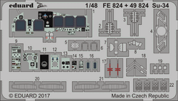 Su-34 interior 1/48 (for Hobby Boss)