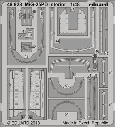 MiG-25PD interior 1/48 (for ICM)