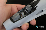 F-16C 3D-εκτυπωμένο &amp; έγχρωμο εσωτερικό σε χαρτί χαλκομανίας (για κιτ Academy)