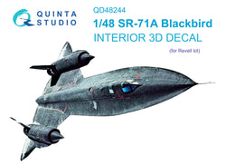 SR-71A 3D-εκτυπωμένο και έγχρωμο εσωτερικό σε χαρτί χαλκομανίας (Revell)