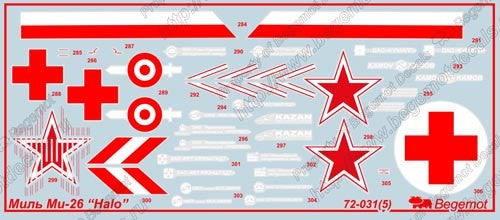 Mil Mi-26 marking and full stencil