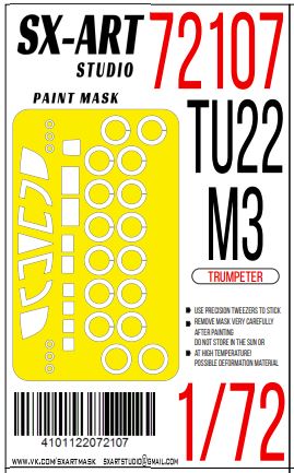Paint mask Тu-22M3 for Trumpeter kit (1/72)