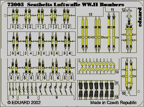 Ζώνες ασφαλείας Luftwaffe Bombers του Β' Παγκοσμίου Πολέμου