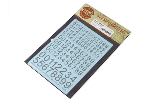 Decal Numbers - Large, Black, Type 1